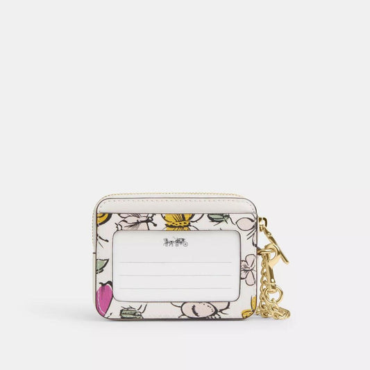 Coach Outlet Zip Card Case With Creature Print