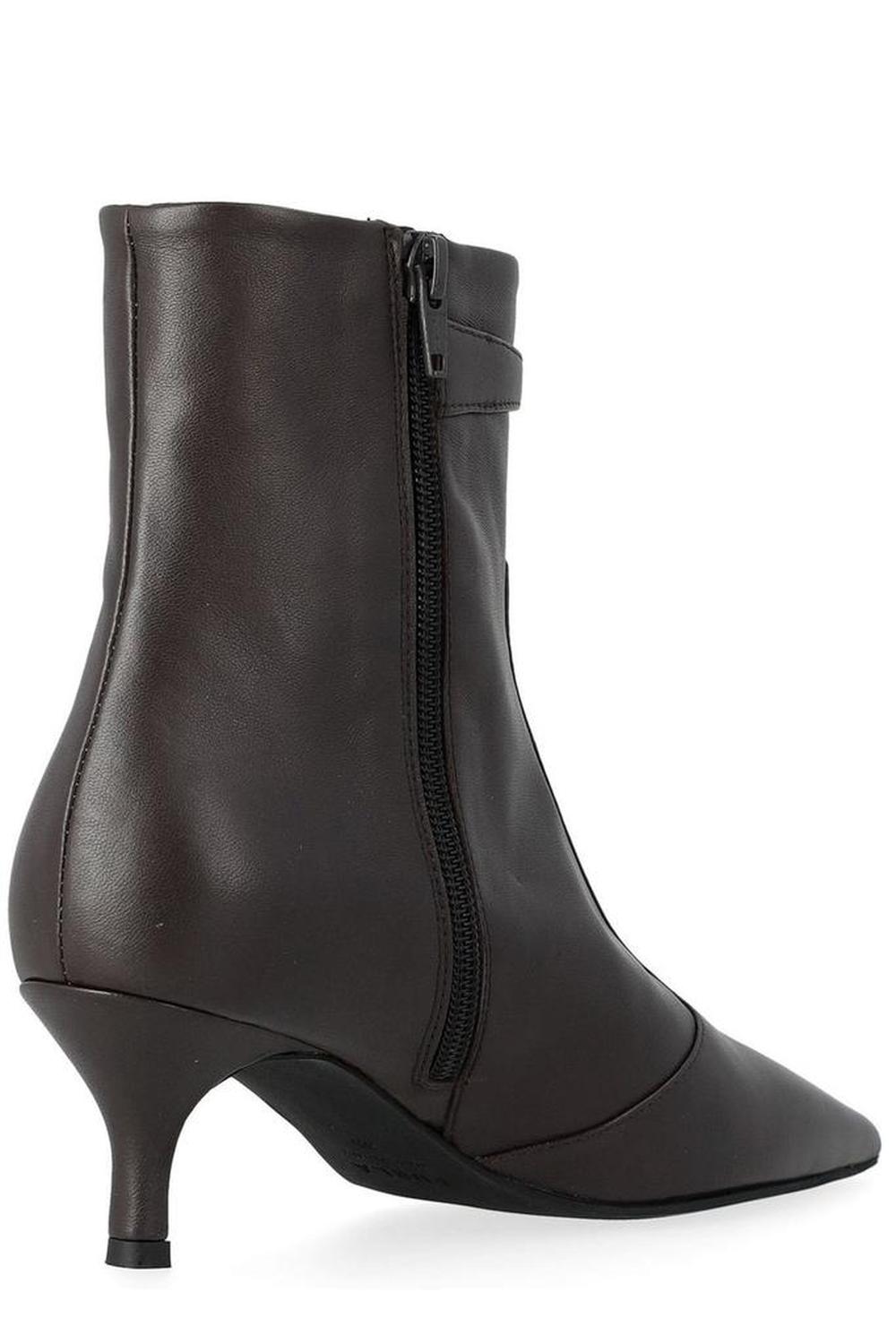Furla Pointed Toe Heeled Ankle Boots