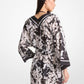 Palm Print Cotton Cover-Up