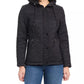 Women's Short Spade Flower Quilted Jacket W/ Hood