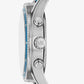 Oversized Hadyn Pavé Silver-Tone Watch