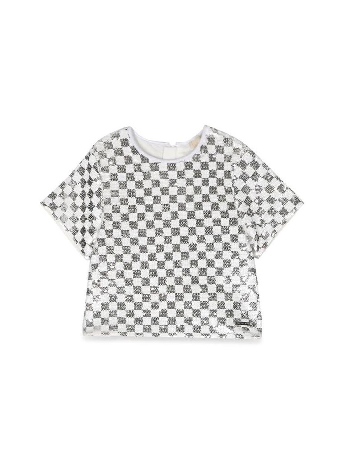 Michael Kors Kids Checkered Pattern Top