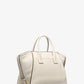 Avril Large Leather and Suede Satchel