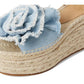 Flourish Denim Espadrille Wedge Sandal