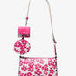 Jet Set Small Sequined Floral Print Crossbody Bag with Case for Apple Airpods Pro®