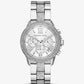 Oversized Brynn Pavé Silver-Tone Watch