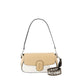 The Large Clover Shoulder Bag - Leather - Beige