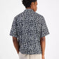 Men's Eligino Relaxed Fit Short Sleeve Button Front Logo Camp Shirt