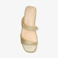 Jaida Glitter Embellished Leather Sandal