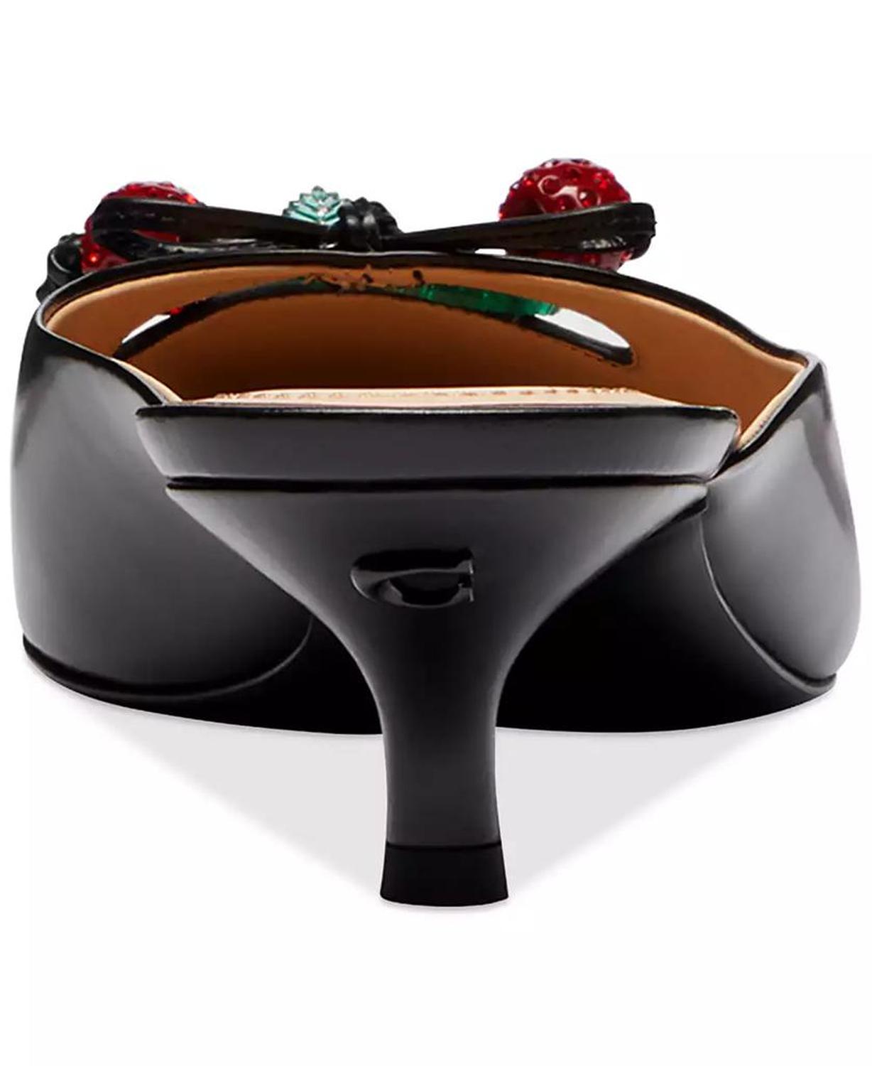 Women's Runway Embellished Bow-Trim Mules