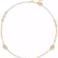 Two-Tone Interlock Mixed Chain 38" Strand Necklace
