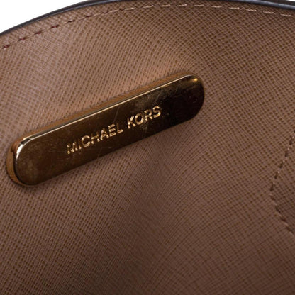 Michael Kors Burgundy Grained Leather Large Mercer Tote