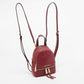 Michael Kors Burgundy Leather Mini Rhea Backpack