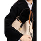 Deco Colorblocked Pebbled Leather Medium Crossbody Tote
