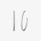 Precious-Metal Plated Brass Large Hoop Earrings