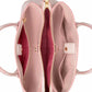 Serena Spring Pansies Leather Satchel