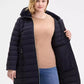 Plus Size Faux-Fur-Trim Hooded Puffer Coat