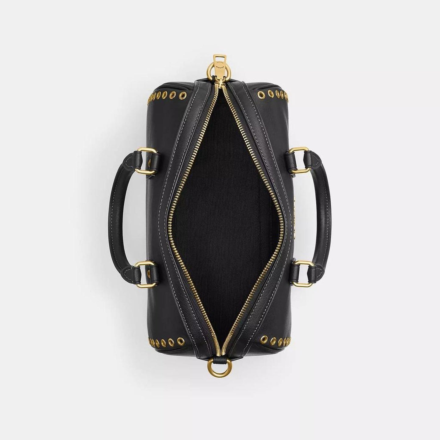 Rowan Long Satchel Bag With Grommets