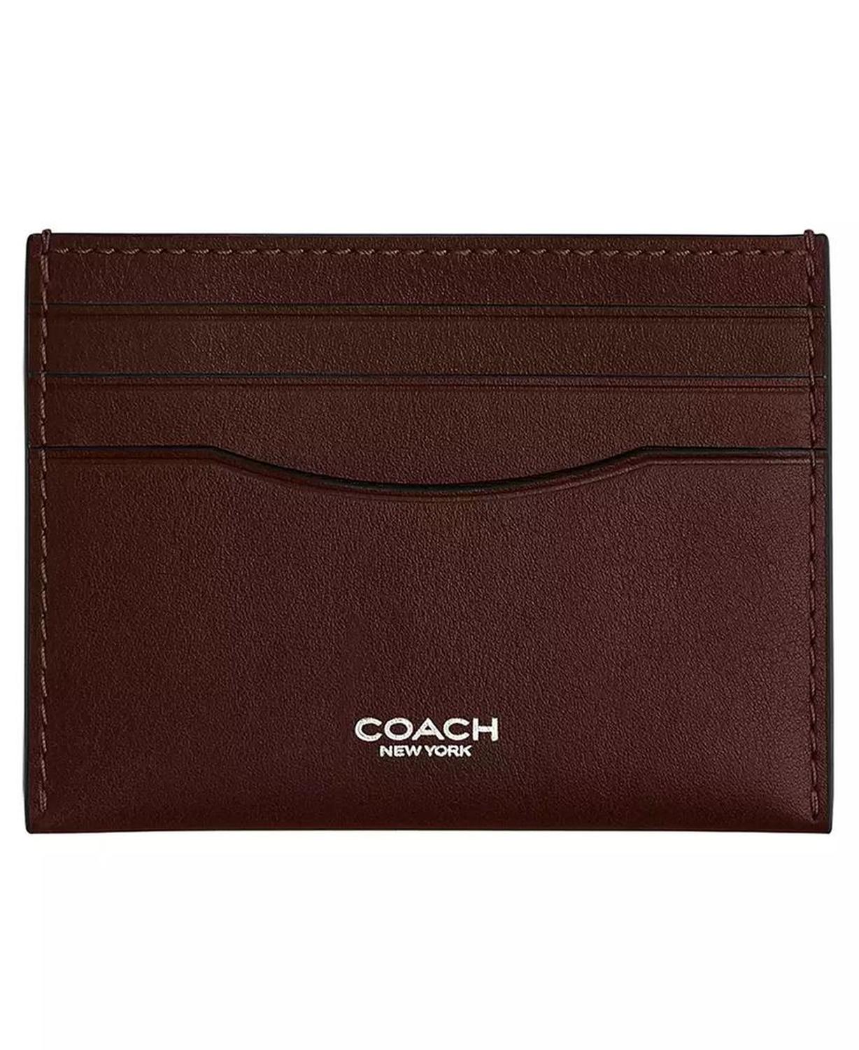 Men's Leather Flat Card Case Wallet