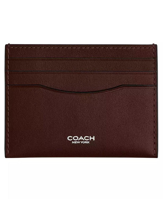 Men's Leather Flat Card Case Wallet