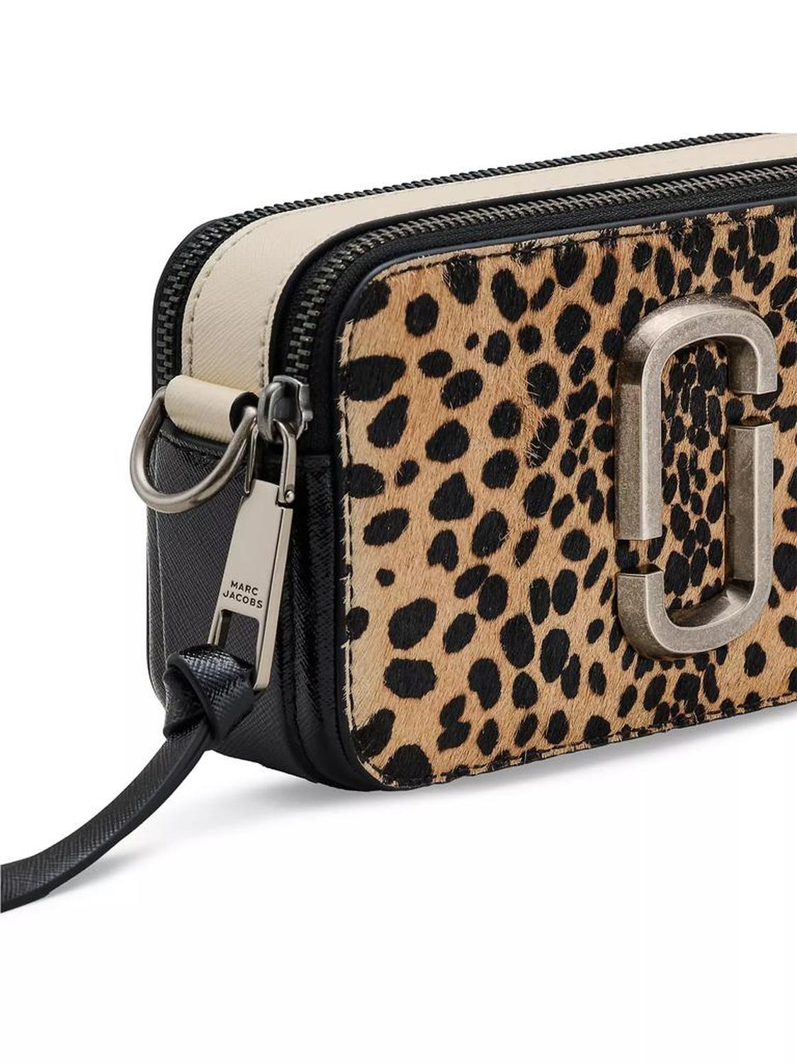 The Cheetah Calf Hair Snapshot Crossbody Bag