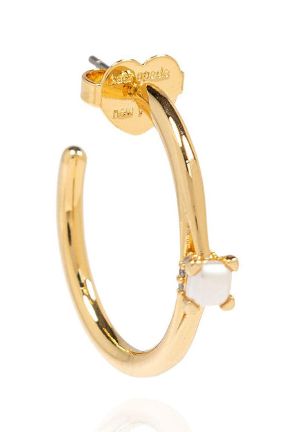 Kate Spade Little Luxuries Pearl Hoop Earrings