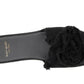 Flourish Canvas Flat Sandal