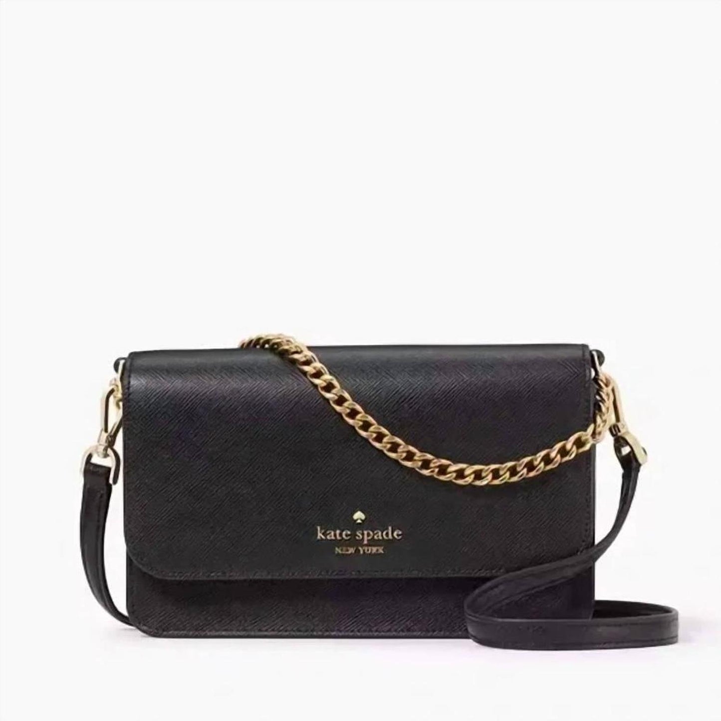 Madison Willow Medium Flap Convertible Crossbody Purse Black