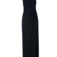 One Shoulder Long Dress In Navy