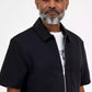Men's Double Knit Zipper Short-Sleeve Shirt
