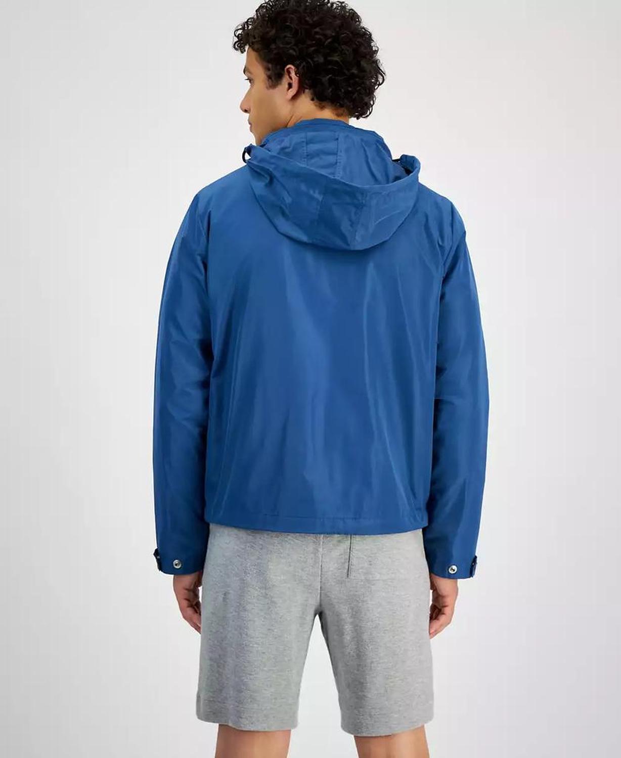 Men's Hooded Lightweight Windbreaker Jacket