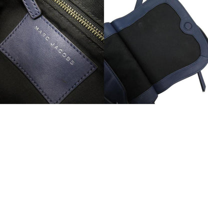 blue Navy Leather Backpack (Pre-Owned)