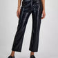 Women's Croc-Embossed Faux-Leather Ankle Pants
