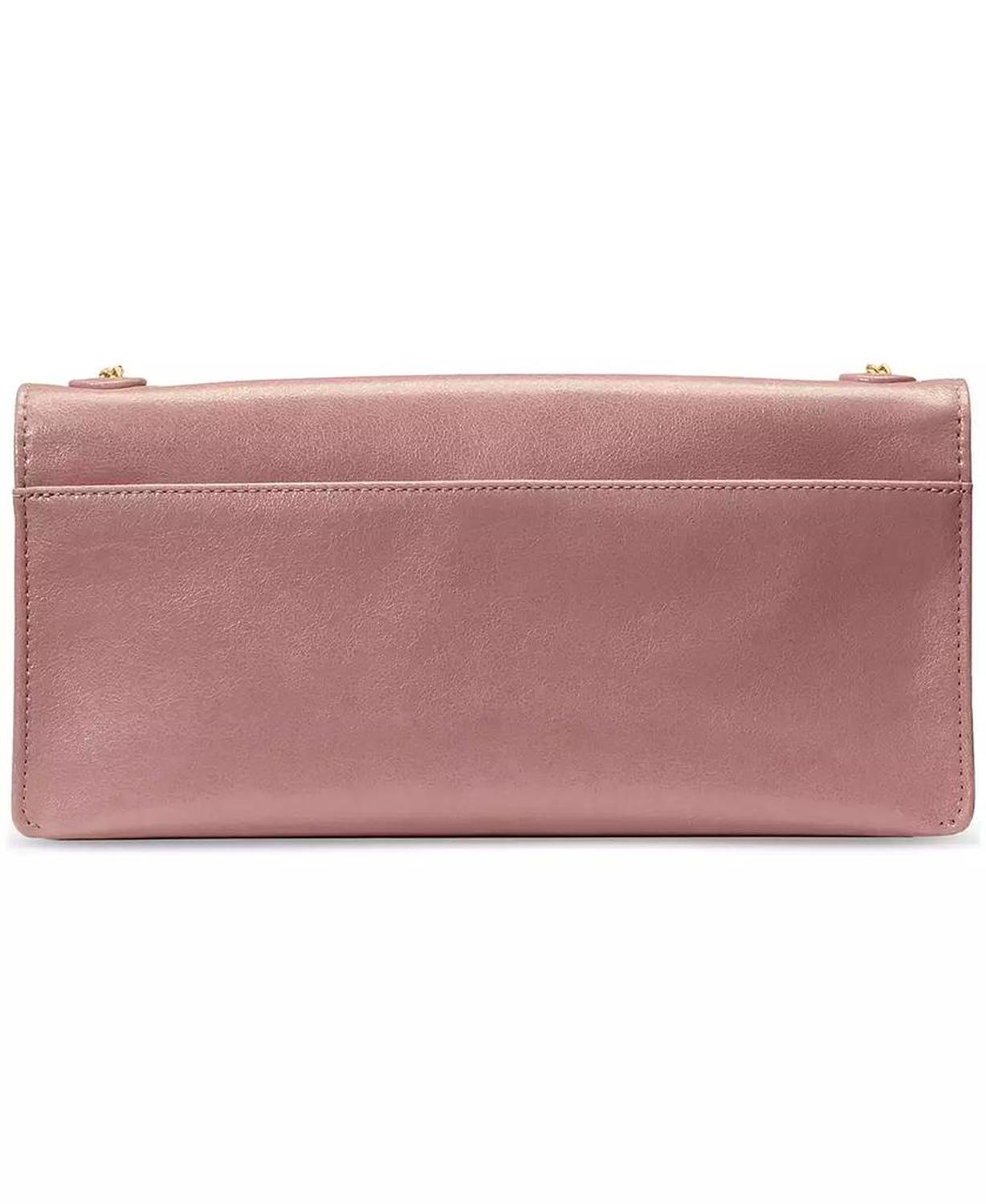 Deco Glazed Leather Soft Shoulder Bag