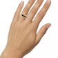 Gold-Tone Jet Cubic Zirconia Detour Statement Ring