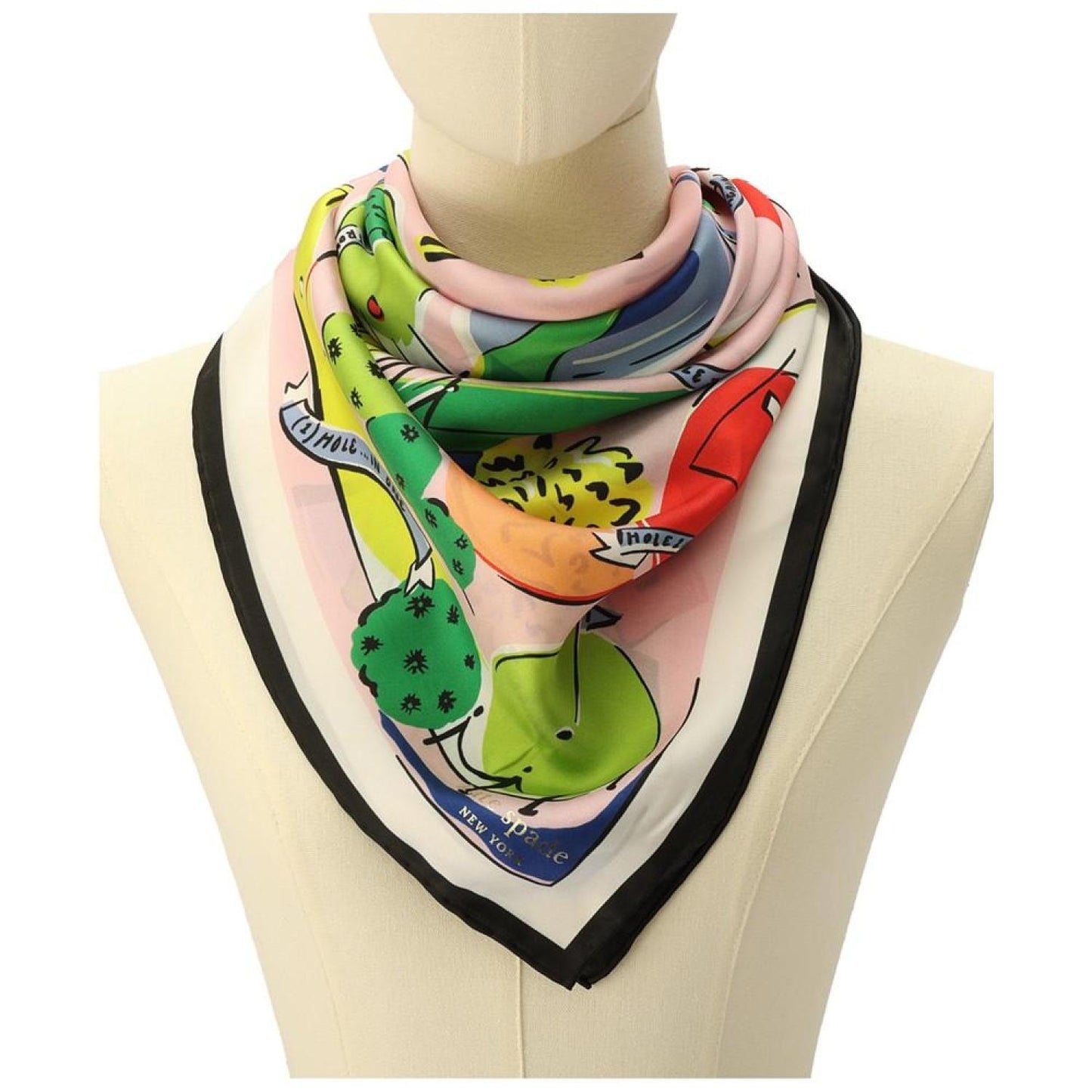 Women's KS Mini Golf Silk Square Scarf