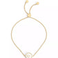 Signature Mother of Pearl Coin Slider Bracelet