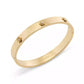 Signature Faux Stone Tea Rose Enamel Bangle Boxed Bracelet