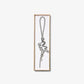 Puffy Logo Metallic Leather Bag Charm
