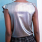 Xena Metallic Top In Silver