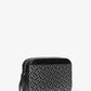 Jet Set Large Metallic Logo Jacquard Crossbody Bag