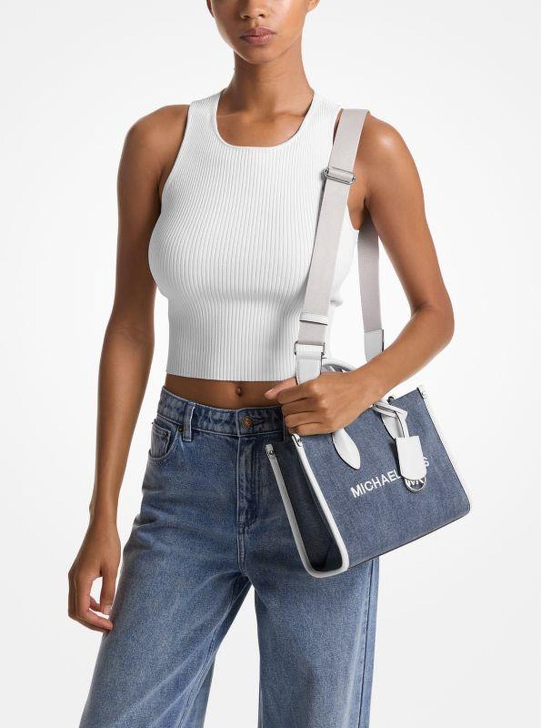 Mirella Small Denim Crossbody Bag