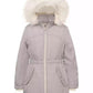 Michael Kors Big Girls Hooded Parka with Faux-Fur Trim