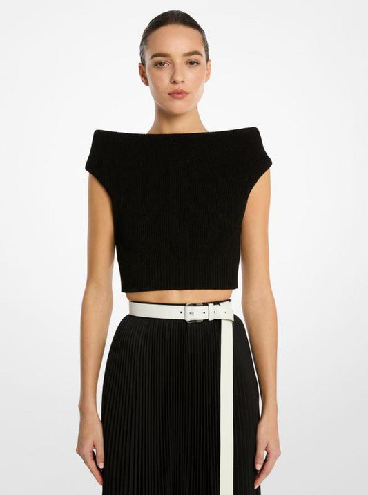 Crepe Stretch Viscose Bateau Top