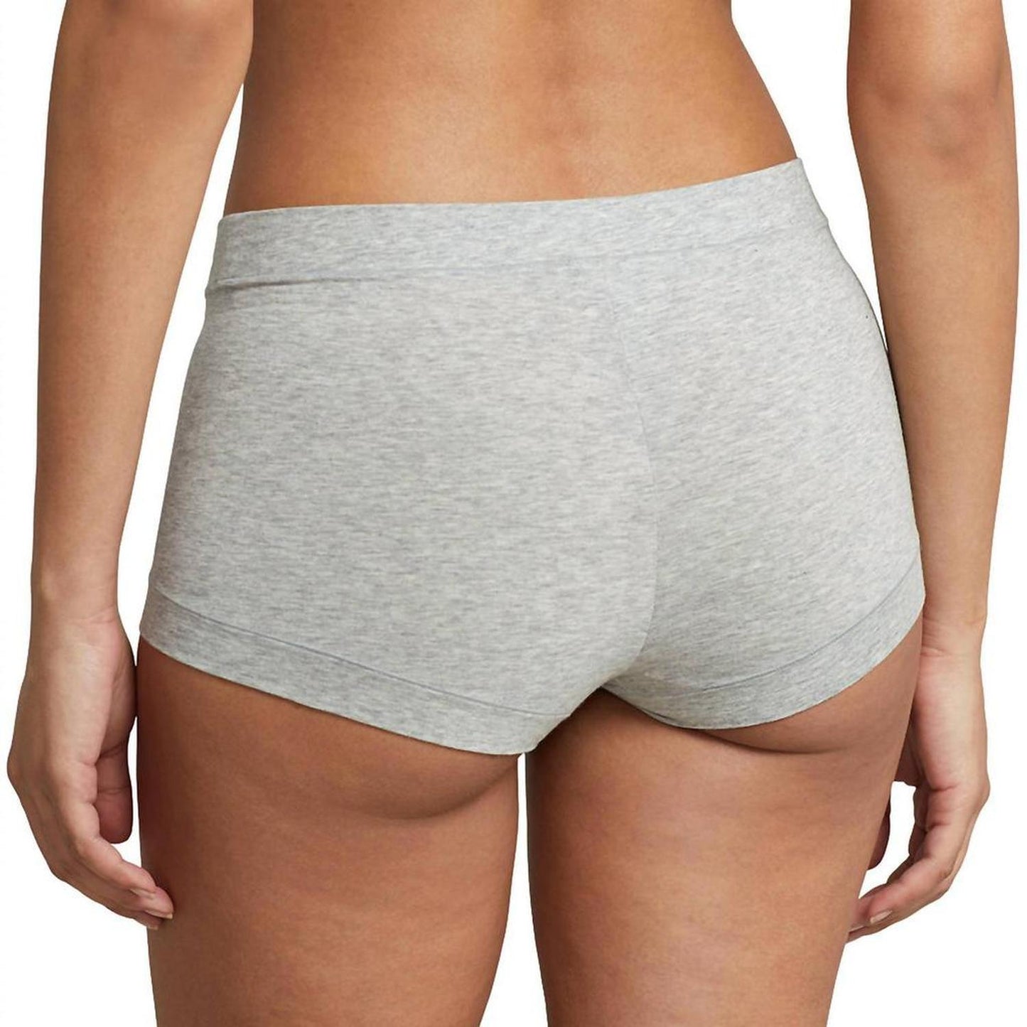 Mid Rise Girl Shorts In Heather Grey