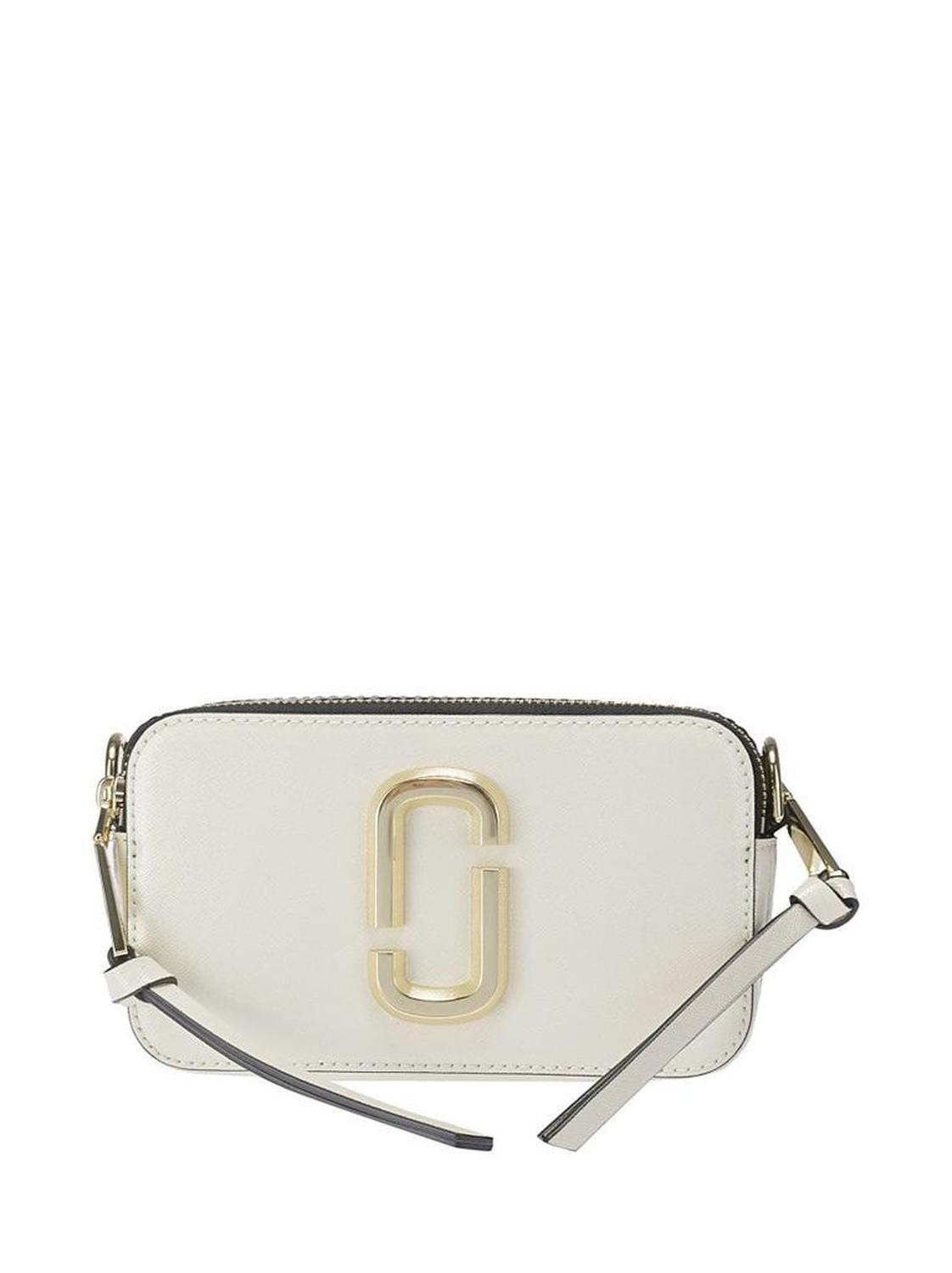 Leather Shoulder Bag With Gold-Colored Details