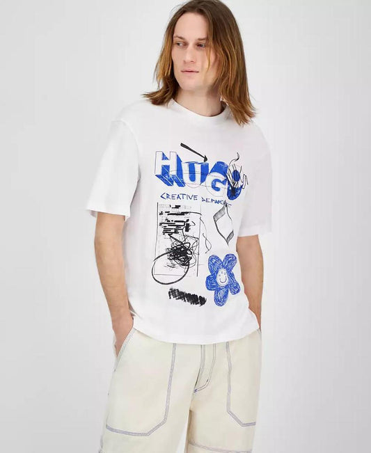 Men's Creative Department Relaxed Fit Short Sleeve Crewneck Logo Graphic T-Shirt
