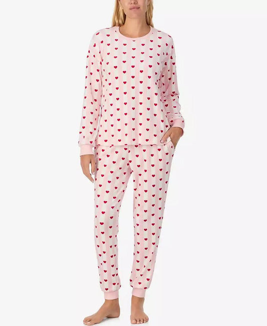 Women's 2-Piece Sleepwear Long-Sleeve Top and Jogger Pajama Set
