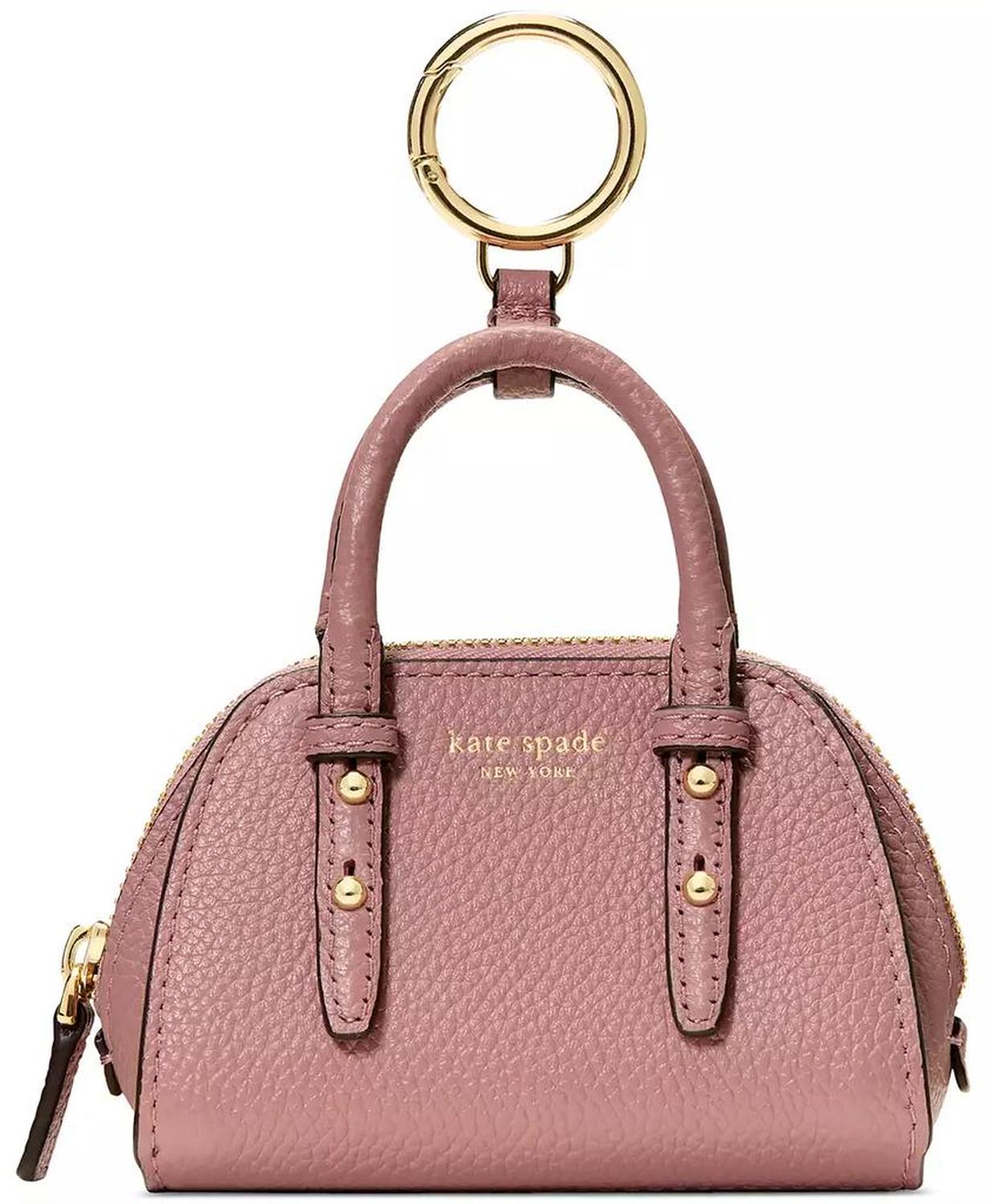 Charmed Pebbled Leather Bag Charm