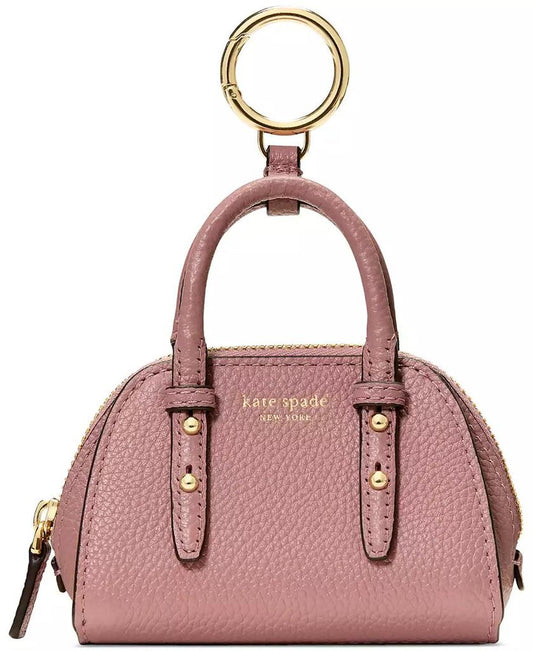 Charmed Pebbled Leather Bag Charm